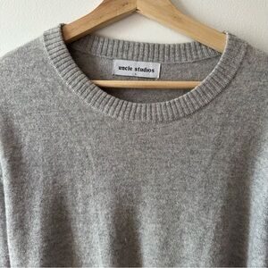 Uncle Studios Grey Cashmere Crewneck